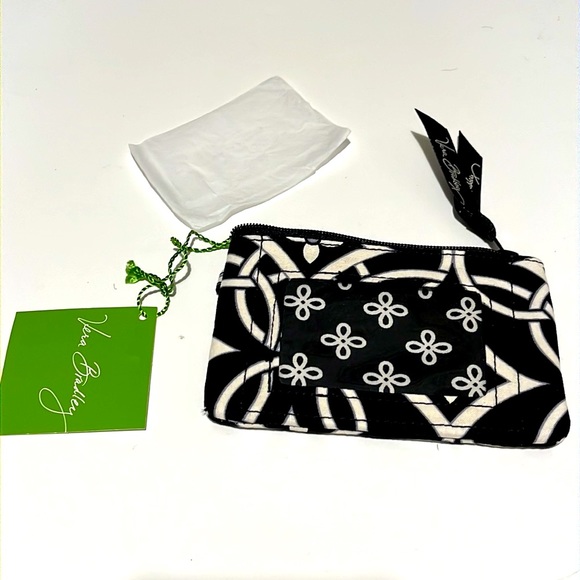 🖤NWT NEW Vera Bradley Zip Card Case Wristlet Wallet Concerto B&W Design Style🖤 - Picture 7 of 10